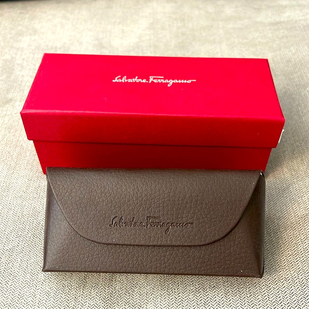 Brand NEW Salvatore Fetragamo sun glasses case with box